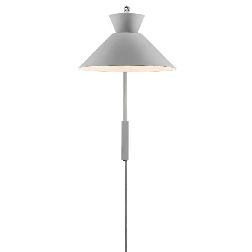 Nordlux - Настінна лампа DIAL 1xE27/40W/230V сірий
