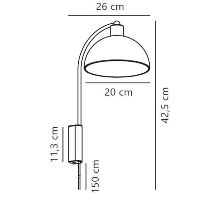 Nordlux - Настінна лампа ELLEN 1xE14/40W/230V білий