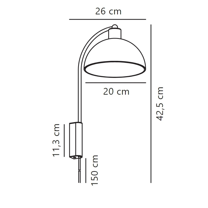 Nordlux - Настінна лампа ELLEN 1xE14/40W/230V білий