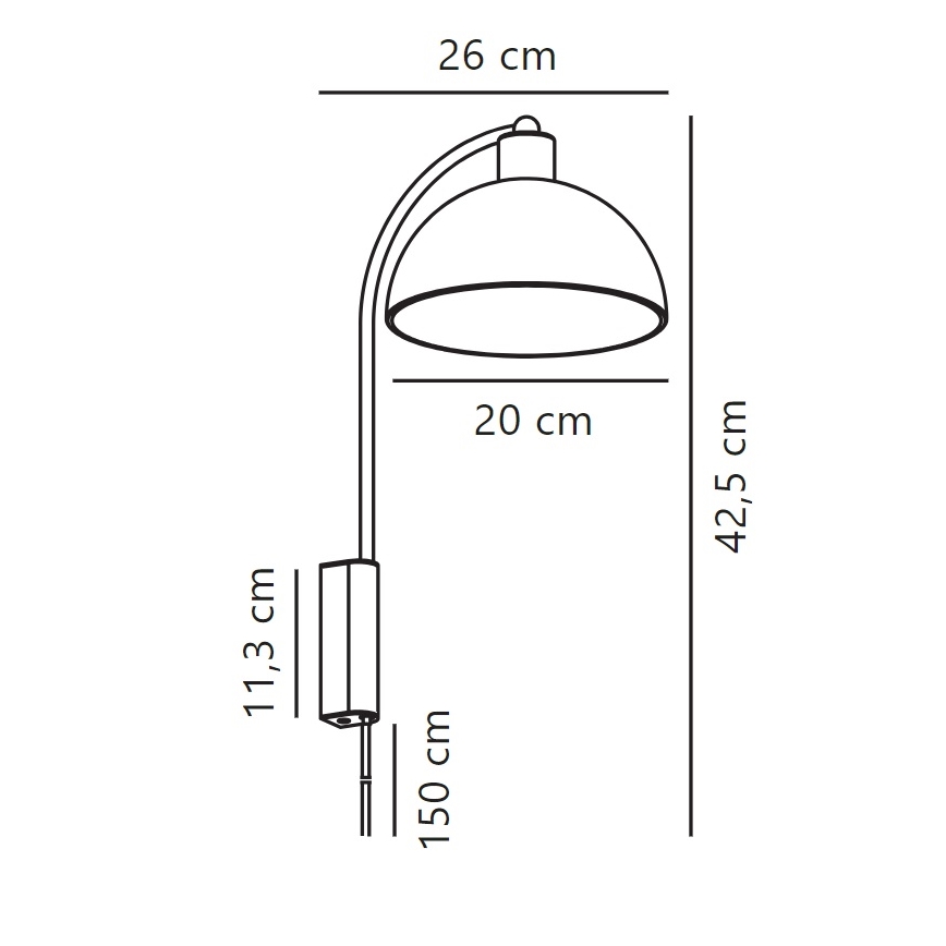 Nordlux - Настінна лампа ELLEN 1xE14/40W/230V глянцевий хром