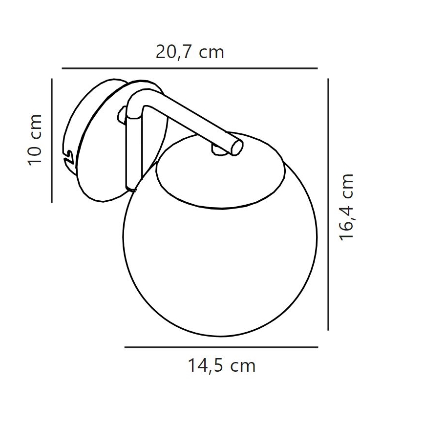 Nordlux - Настінна лампа GRANT 1xE14/40W/230V золотий