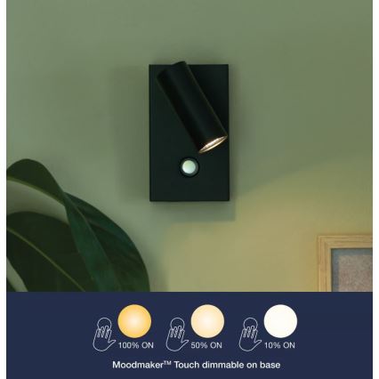 Nordlux - Настінний точковий LED світильник з регулюванням яскравості OMARI LED/3,2W/230V чорний