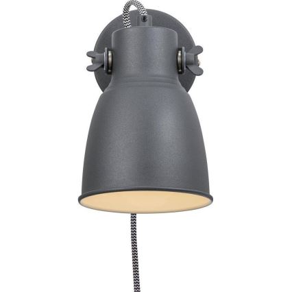 Nordlux - Настінний точковий світильник ADRIAN 1xE27/25W/230V антрацит