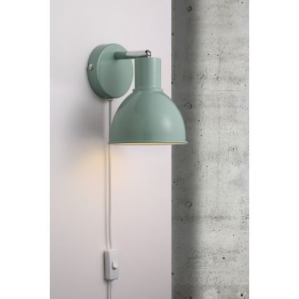 Nordlux - Настінний точковий світильник POP 1xE27/18W/230V м'ятний