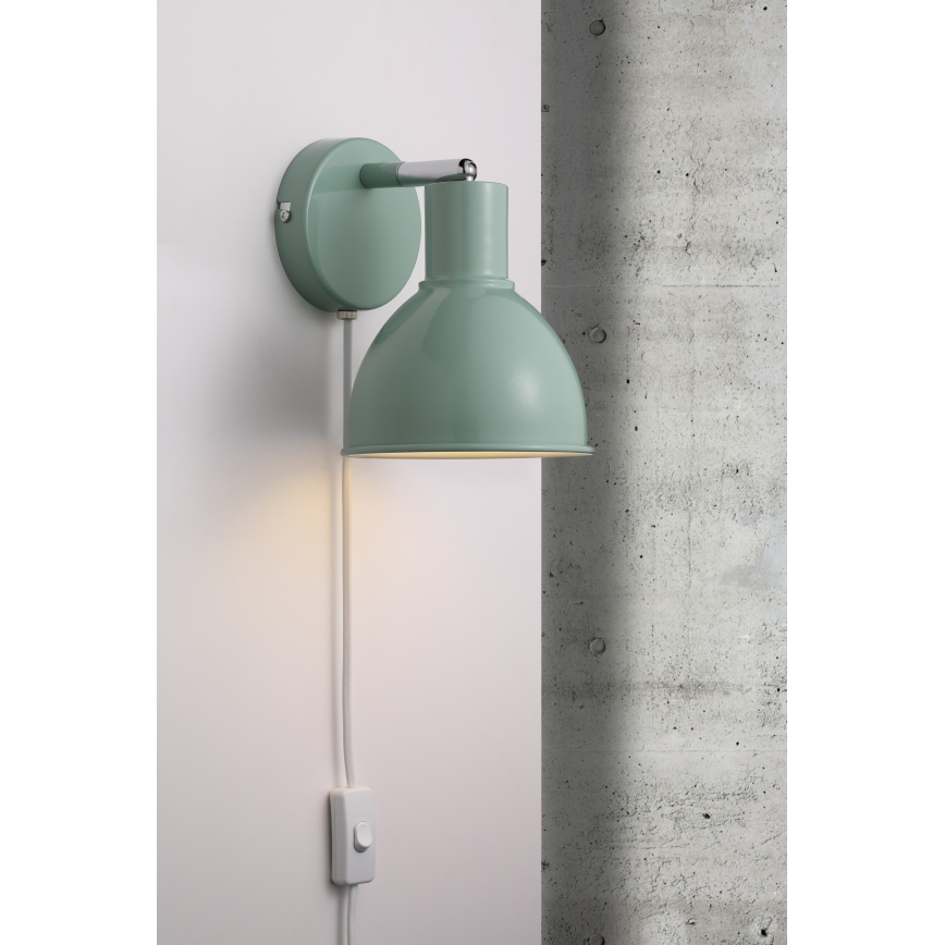 Nordlux - Настінний точковий світильник POP 1xE27/18W/230V м'ятний