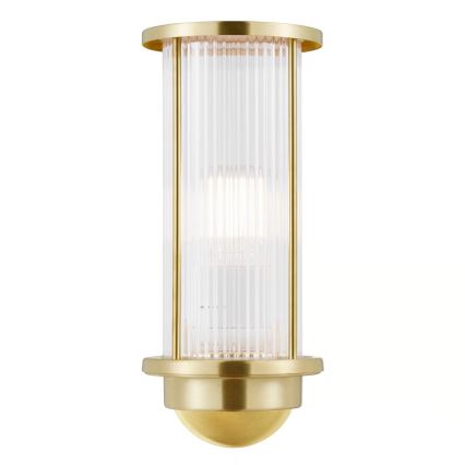 Nordlux - Настінний вуличний світильник LINTON 1xE27/15W/230V IP54 латунь
