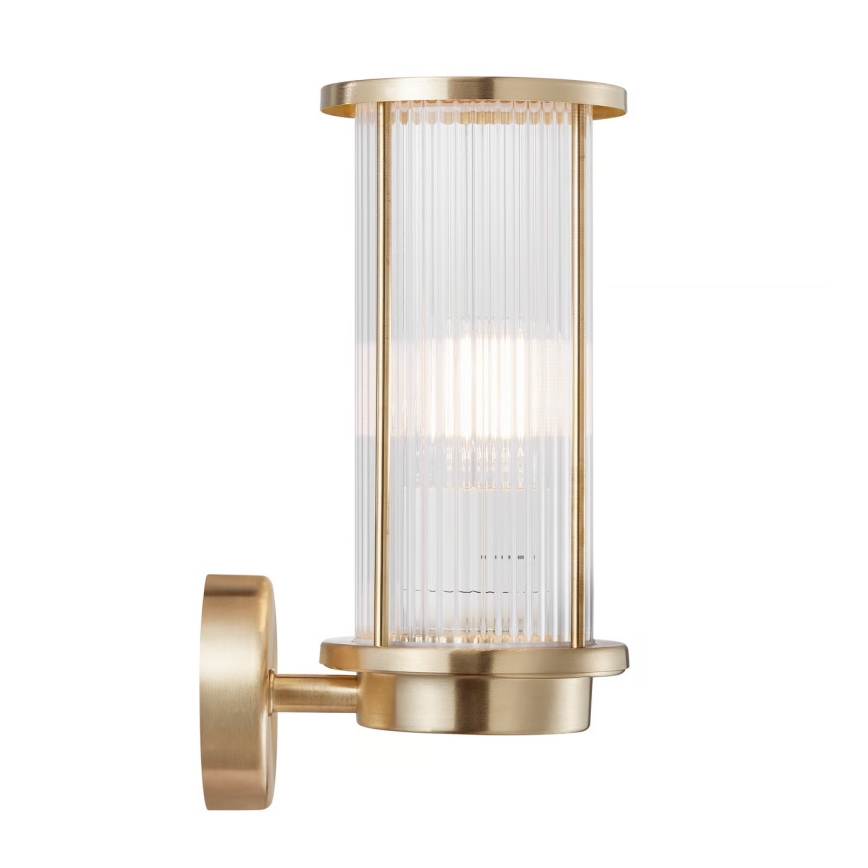 Nordlux - Настінний вуличний світильник LINTON 1xE27/15W/230V IP54 латунь