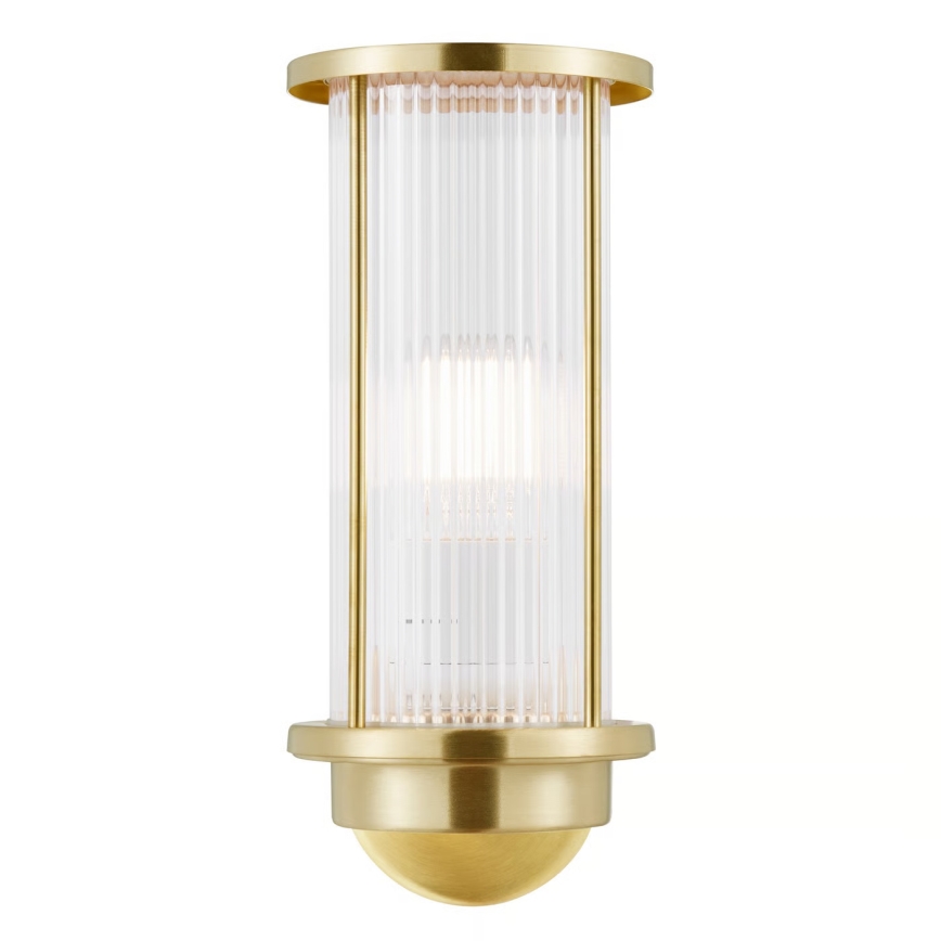 Nordlux - Настінний вуличний світильник LINTON 1xE27/15W/230V IP54 латунь