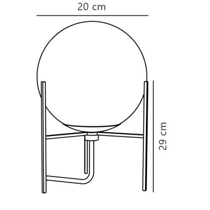 Nordlux - Настольная лампа ALTON 1xE14/15W/230V