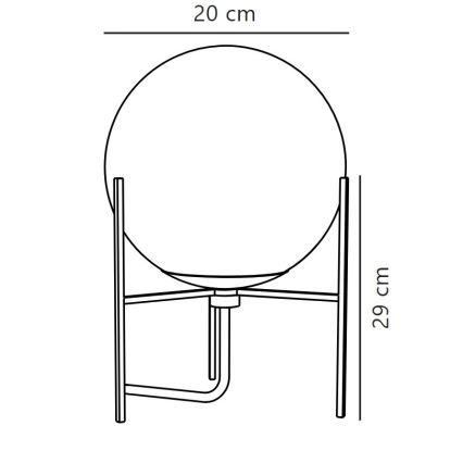 Nordlux - Настольная лампа ALTON 1xE14/15W/230V золотистый