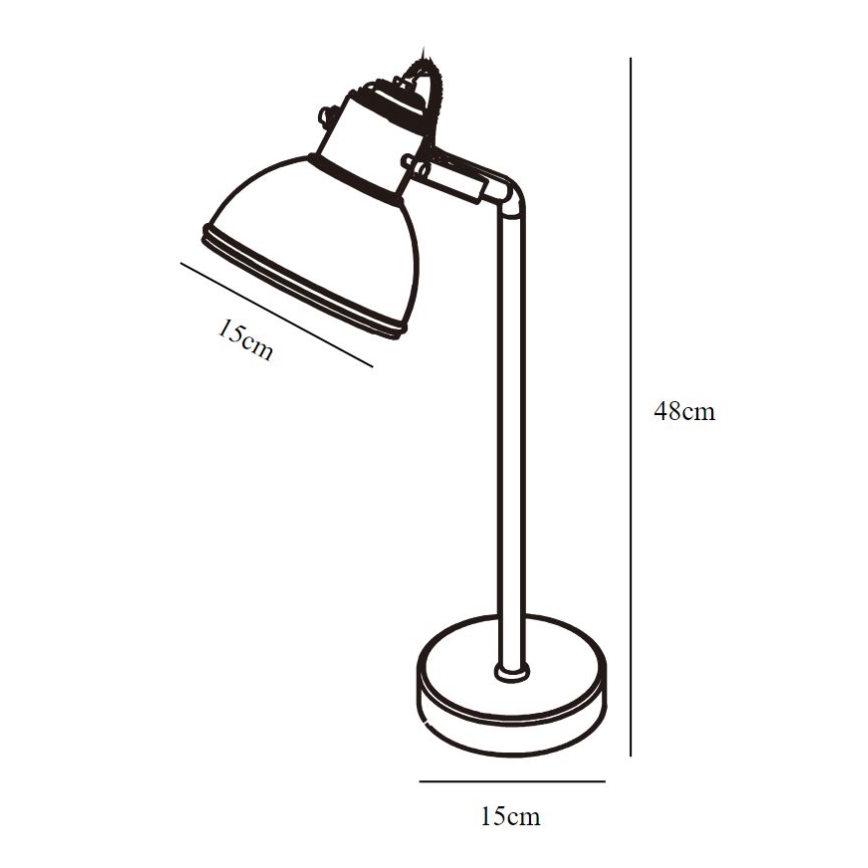 Nordlux - Настольная лампа ASLAK 1xE27/15W/230V