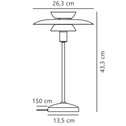 Nordlux - Настольная лампа CARMEN 1xE14/25W/230V черный