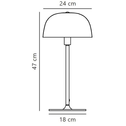 Nordlux - Настольная лампа CERA 1xE14/40W/230V золотистый