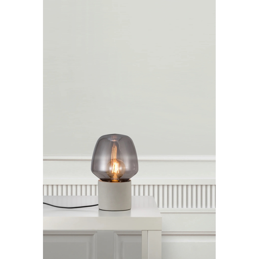 Nordlux - Настольная лампа CHRISTINA 1xE27/25W/230V бетон/черный