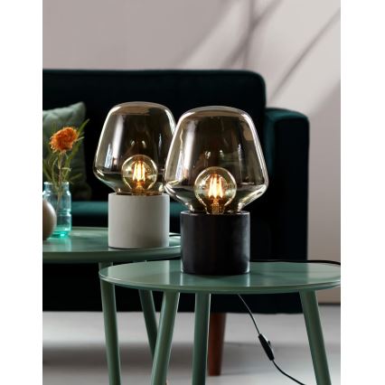 Nordlux - Настольная лампа CHRISTINA 1xE27/25W/230V бетон/черный