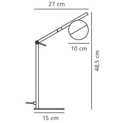 Nordlux - Настольная лампа CONTINA 1xG9/5W/230V черный