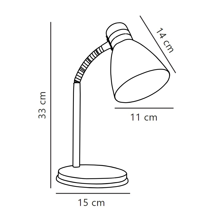 Nordlux - Настольная лампа CYCLONE 1xE14/15W/230V белый