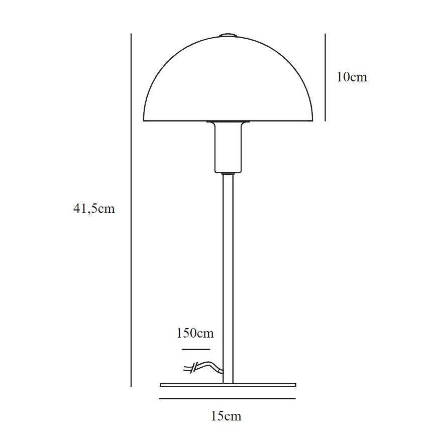 Nordlux - Настольная лампа ELLEN 1xE14/40W/230V золотистый/белый
