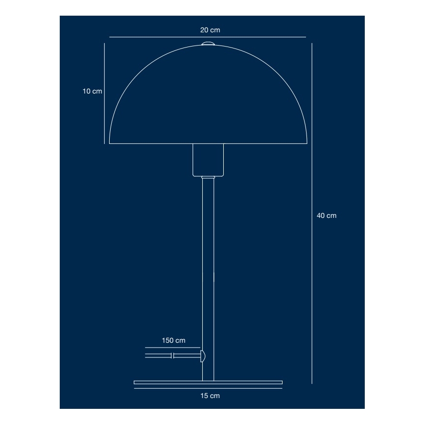 Nordlux - Настольная лампа ELLEN 1xE14/40W/230V золотистый/черный