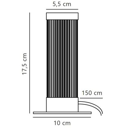 Nordlux - Настольная лампа GALLOWAY 1xE27/40W/230V
