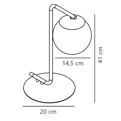 Nordlux - Настольная лампа GRANT 1xE14/40W/230V золотистый