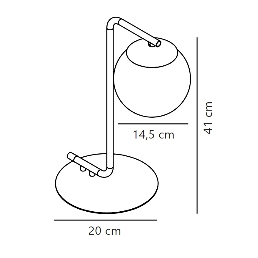 Nordlux - Настольная лампа GRANT 1xE14/40W/230V золотистый
