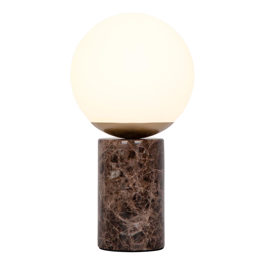 Nordlux - Настольная лампа LILLY 1xE14/25W/230V мраморный/коричневый