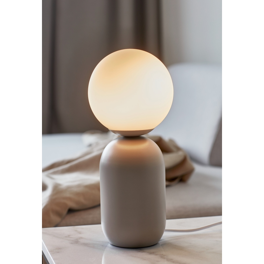 Nordlux - Настольная лампа NOTTI 1xE14/25W/230V серый