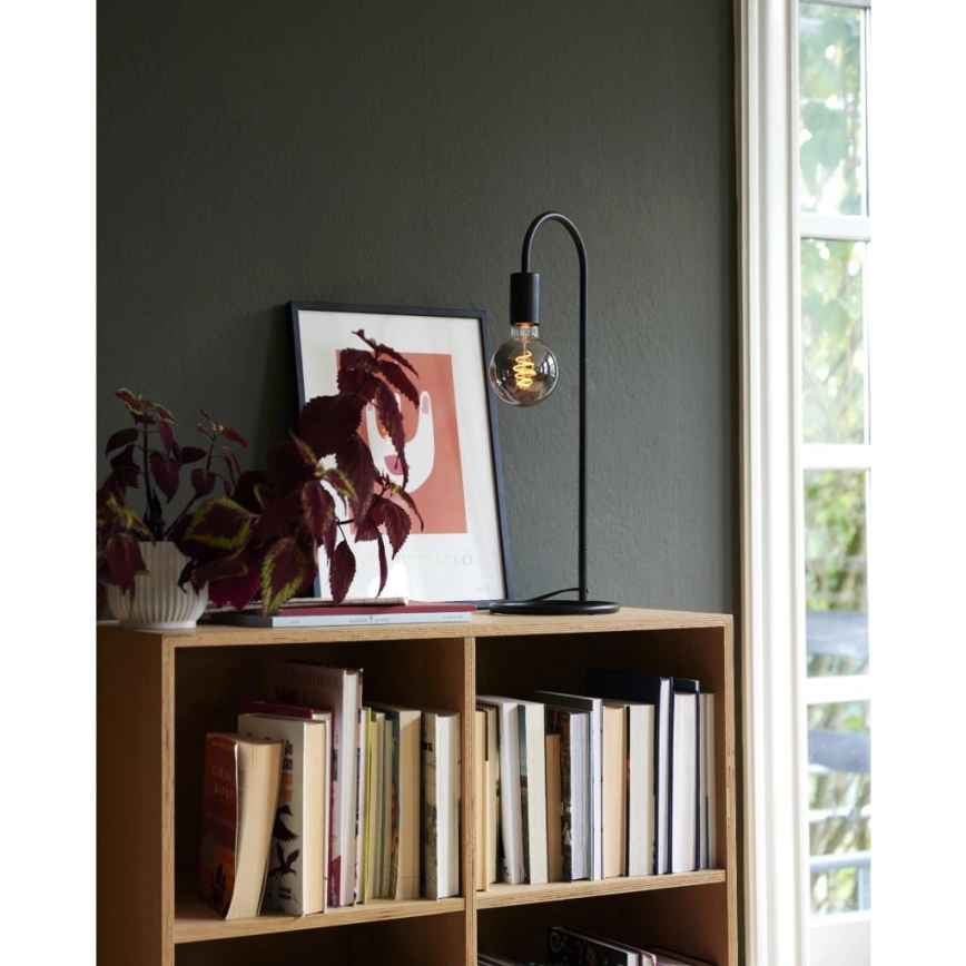 Nordlux - Настольная лампа PACO 1xE27/25W/230V чёрная