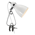 Nordlux - Настольная лампа с зажимом CYCLONE 1xE14/15W/230V белый