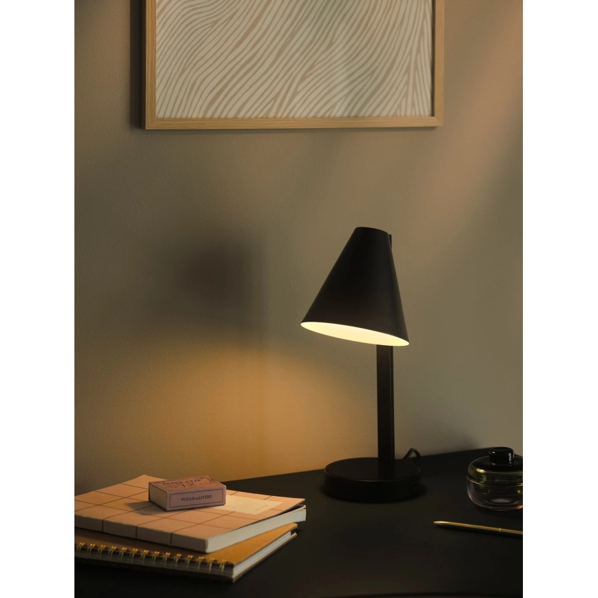 Nordlux - Настольная лампа WILMER 1xE14/40W/230V чёрная