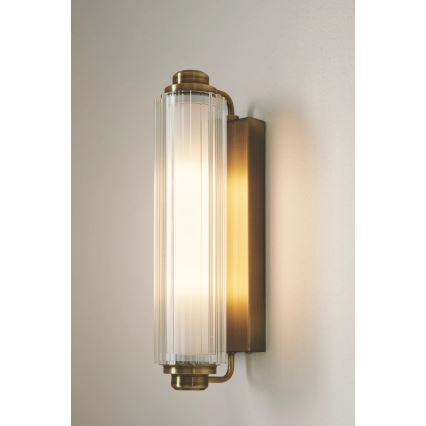 Nordlux - Підсвітка дзеркала для ванної кімнати NIMAL 2xE14/25W/230V IP44 латунь