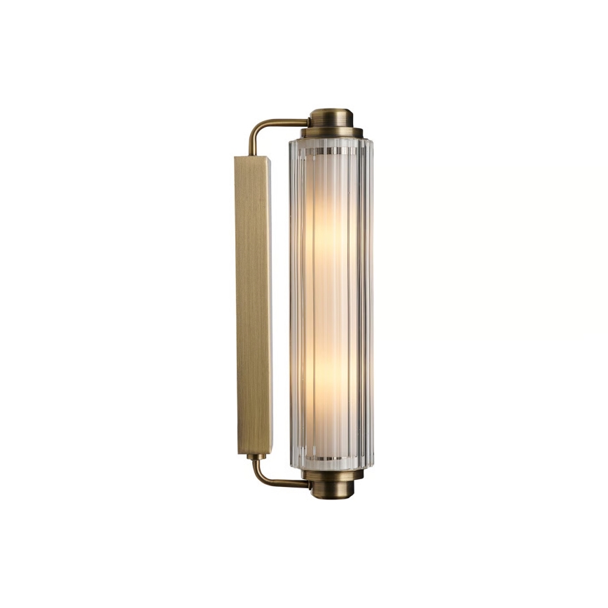 Nordlux - Підсвітка дзеркала для ванної кімнати NIMAL 2xE14/25W/230V IP44 латунь