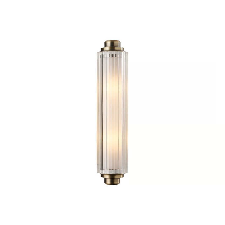 Nordlux - Підсвітка дзеркала для ванної кімнати NIMAL 2xE14/25W/230V IP44 латунь