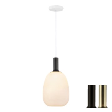 Nordlux - Підвісна люстра ALTON 1xE27/60W/230V білий/чорний/латунь