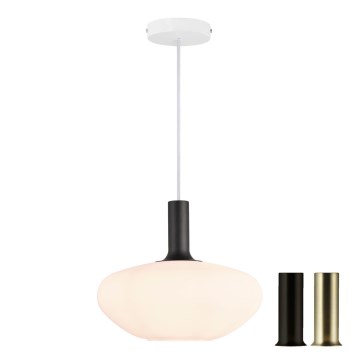 Nordlux - Підвісна люстра ALTON 1xE27/60W/230V білий/чорний/латунь