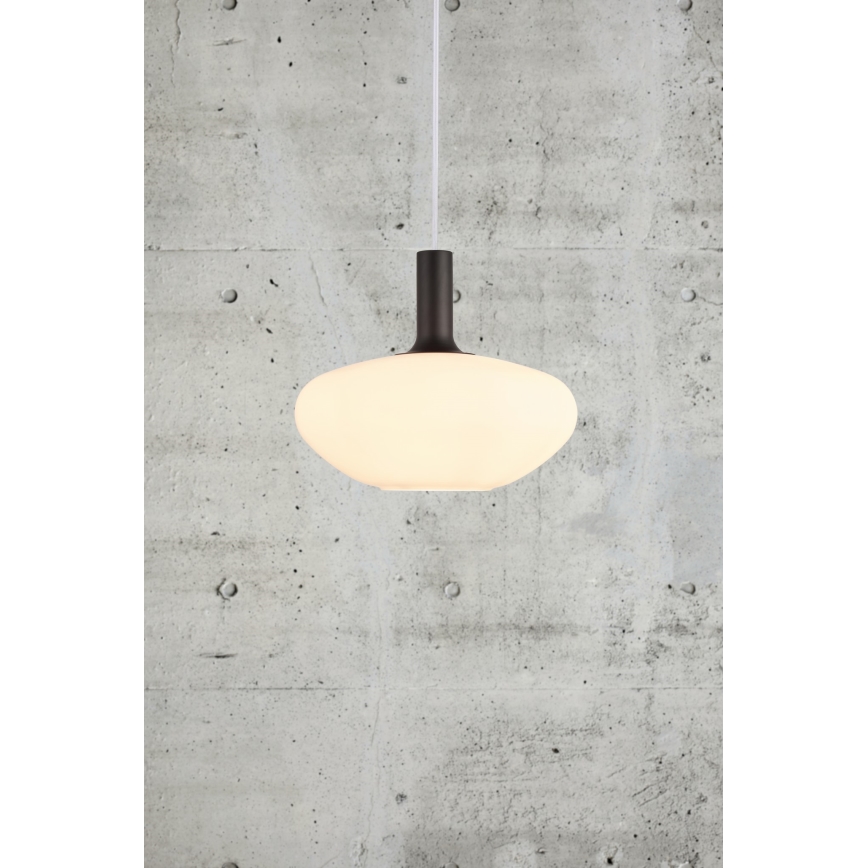 Nordlux - Підвісна люстра ALTON 1xE27/60W/230V білий/чорний/латунь