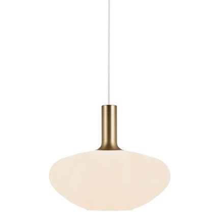 Nordlux - Підвісна люстра ALTON 1xE27/60W/230V білий/чорний/латунь