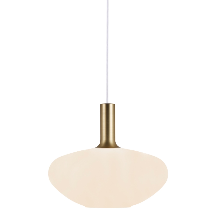 Nordlux - Підвісна люстра ALTON 1xE27/60W/230V білий/чорний/латунь