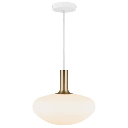 Nordlux - Підвісна люстра ALTON 1xE27/60W/230V білий/чорний/латунь