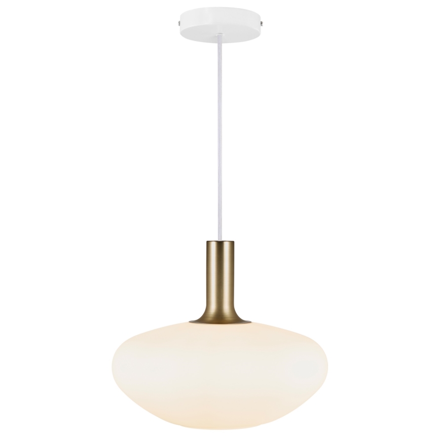 Nordlux - Підвісна люстра ALTON 1xE27/60W/230V білий/чорний/латунь