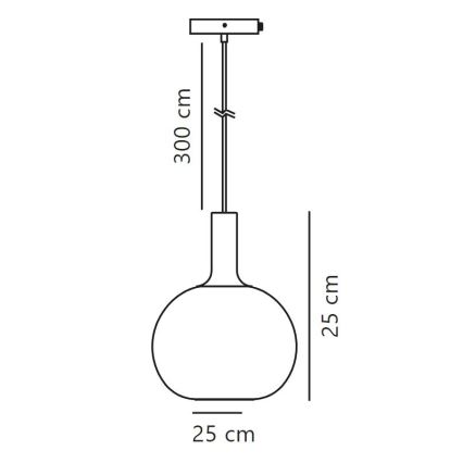 Nordlux - Підвісна люстра ALTON 1xE27/60W/230V чорний