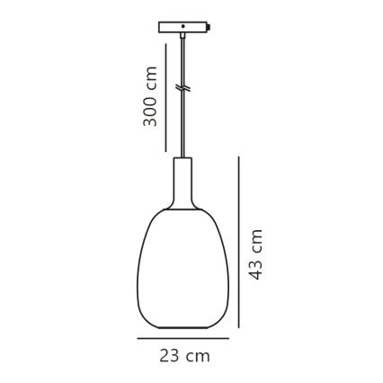 Nordlux - Підвісна люстра ALTON 1xE27/60W/230V чорний