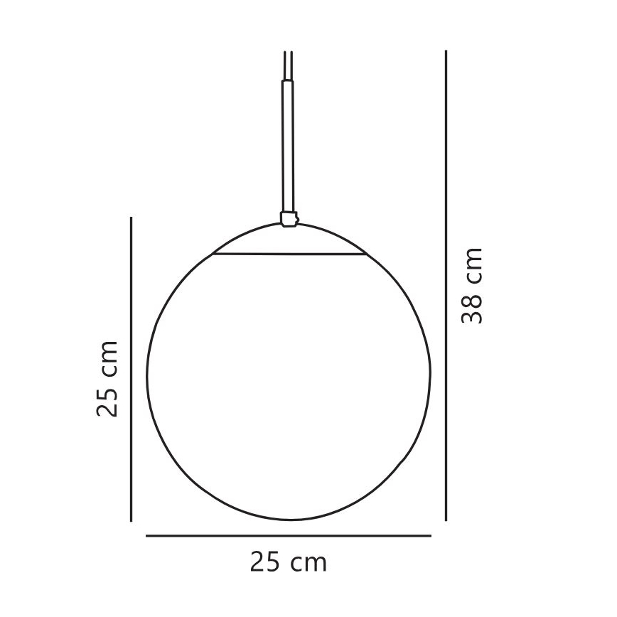 Nordlux - Підвісна люстра CAFE 1xE27/25W/230V діаметр 25 см