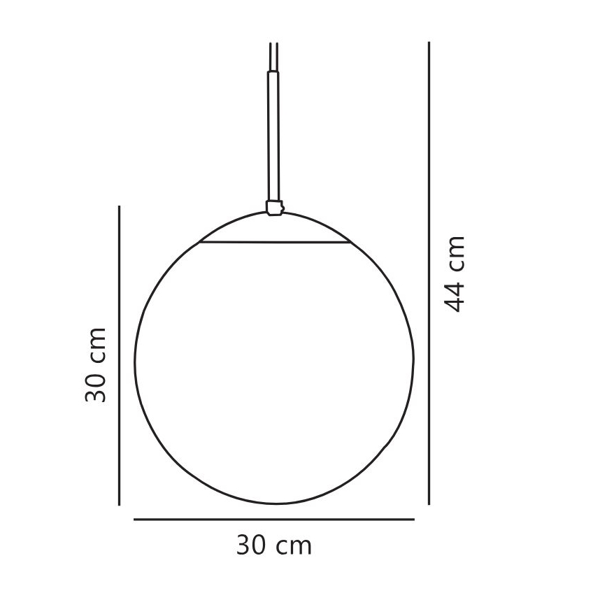 Nordlux - Підвісна люстра CAFE 1xE27/25W/230V діаметр 30 см