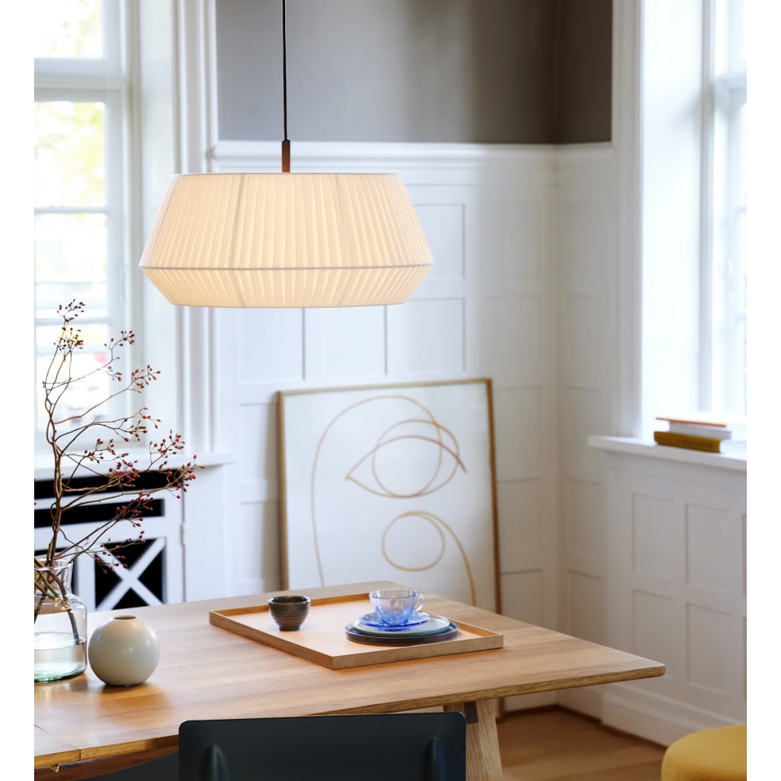 Nordlux - Підвісна люстра DICTE 1xE27/60W/230V діаметр 53 см білий