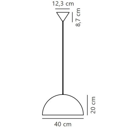 Nordlux - Підвісна люстра ELLEN 1xE27/40W/230V