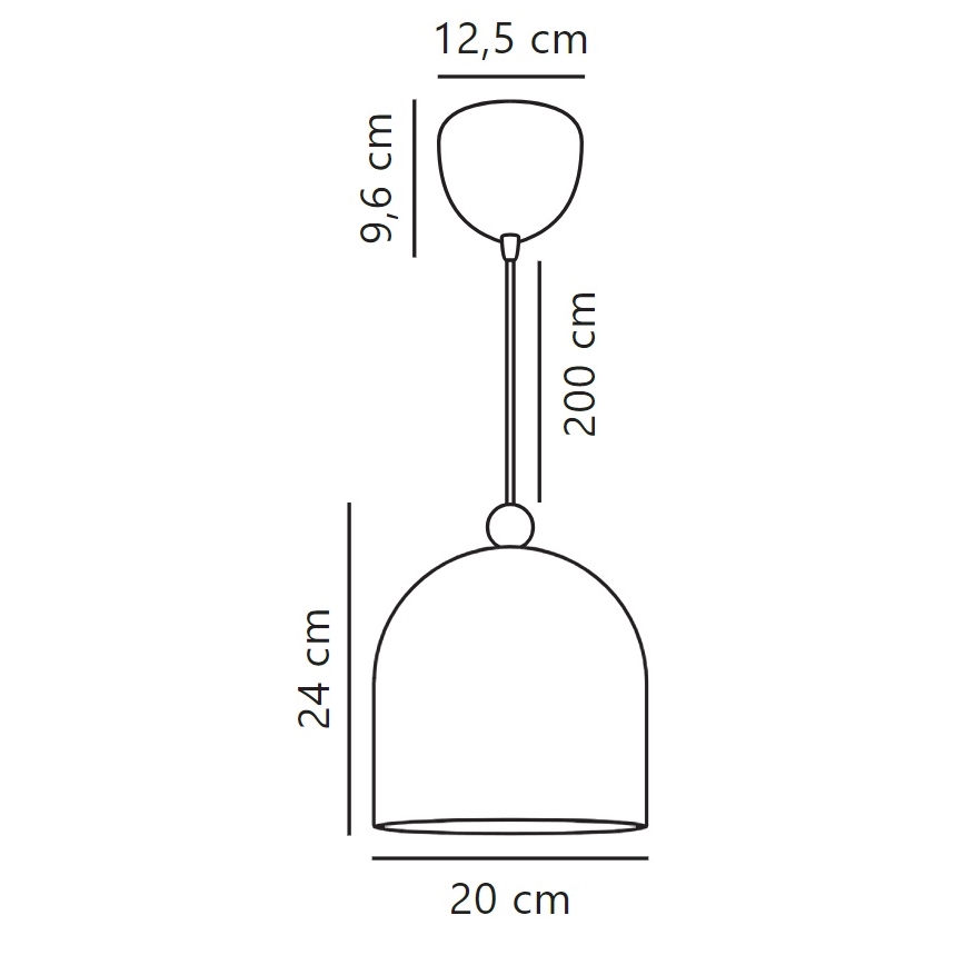 Nordlux - Підвісна люстра GASTON 1xE27/40W/230V білий