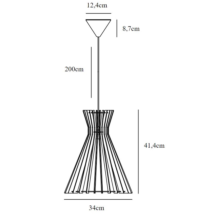 Nordlux - Підвісна люстра GROA 1xE27/60W/230V