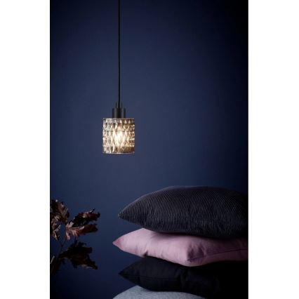 Nordlux - Підвісна люстра HOLLYWOOD 1xE27/60W/230V діаметр 10,8 см димчастий